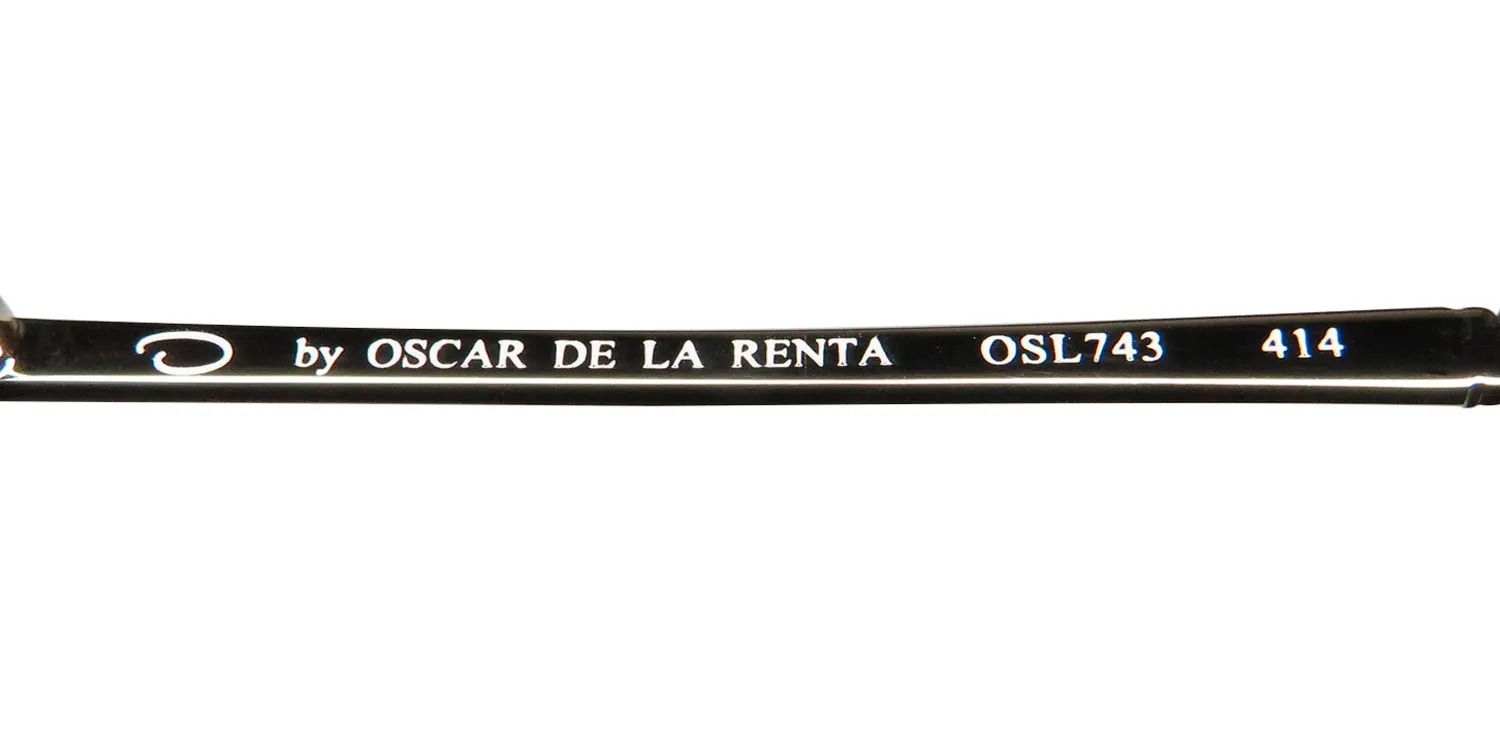 Oscar de la Renta Osl 743 414 Eyeglasses Semi Matte Navy 53mm 7
