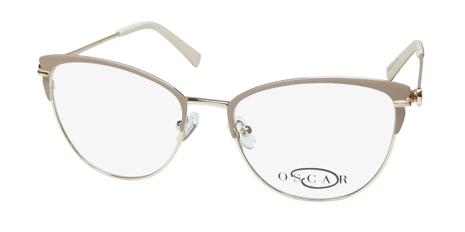 Oscar de la Renta Osl 746 651 Eyeglasses Semi Matte Blush 53mm