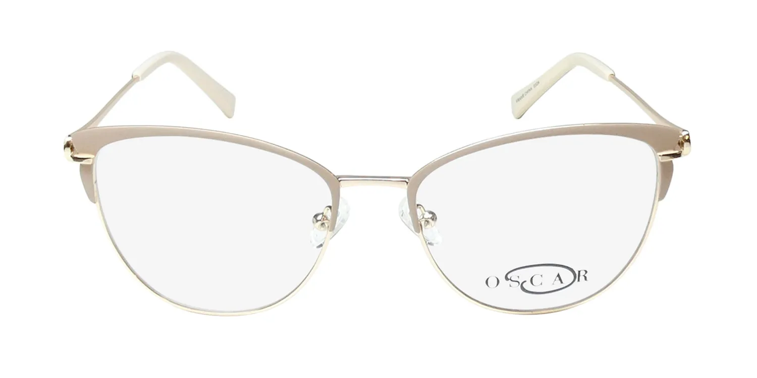 Oscar de la Renta Osl 746 651 Eyeglasses Semi Matte Blush 53mm 3
