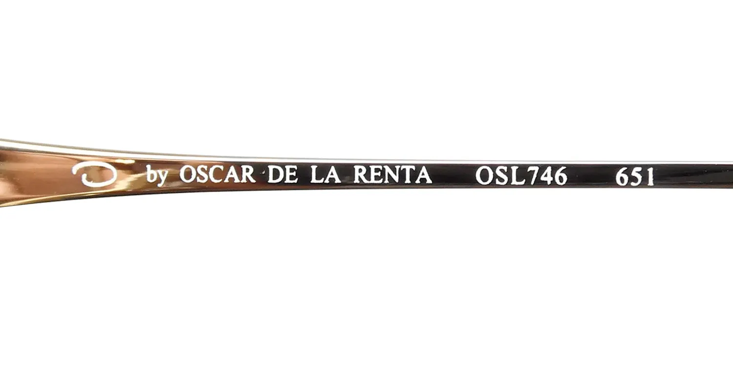 Oscar de la Renta Osl 746 651 Eyeglasses Semi Matte Blush 53mm 7