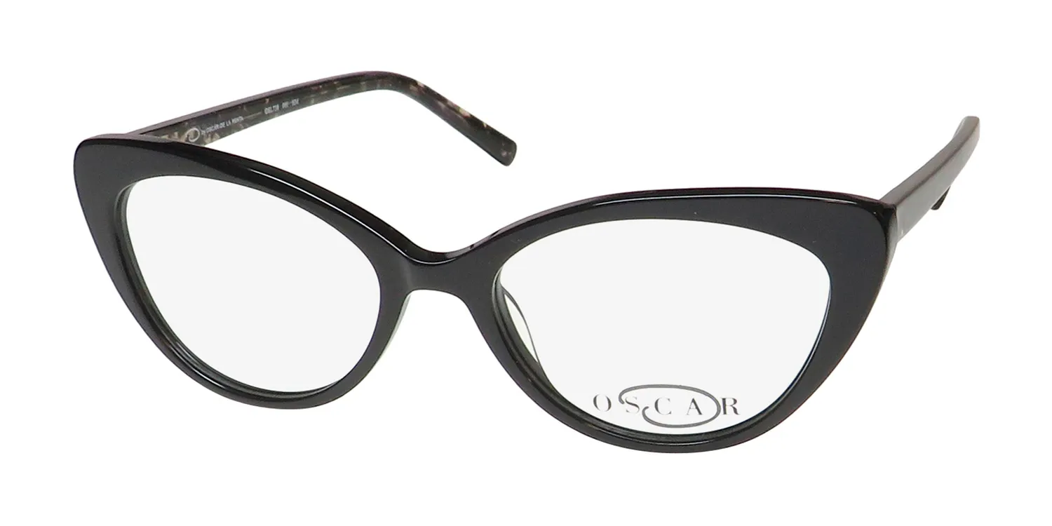 Oscar de la Renta Osl 738 001 Eyeglasses Black 52mm