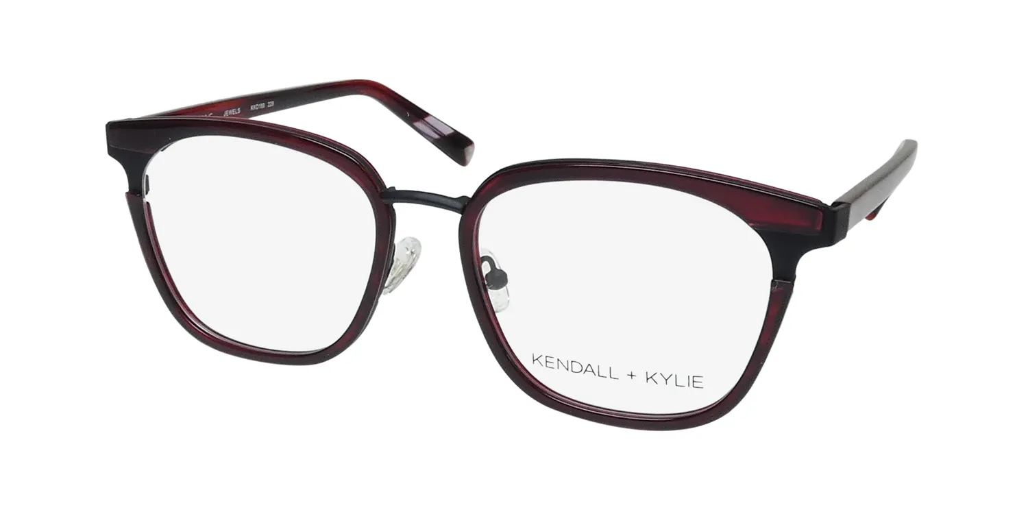 Kendall + Kylie Kko189 Jewels 228 Eyeglasses Red 52mm
