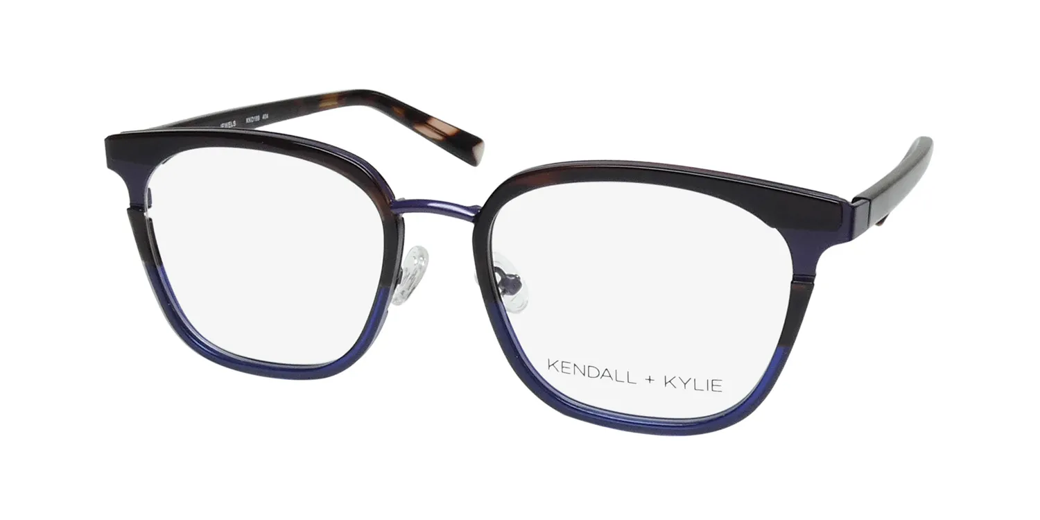 Kendall + Kylie Kko189 Jewels 404 Eyeglasses Brown 52mm