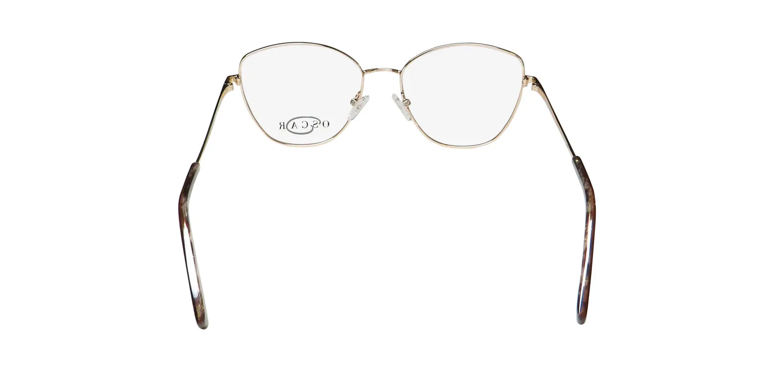 Oscar de la Renta Osl 739 718 Eyeglasses Shiny Light Gold 54mm 5