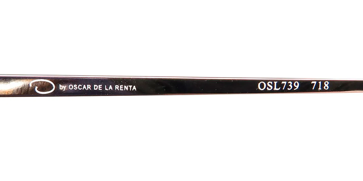 Oscar de la Renta Osl 739 718 Eyeglasses Shiny Light Gold 54mm 7
