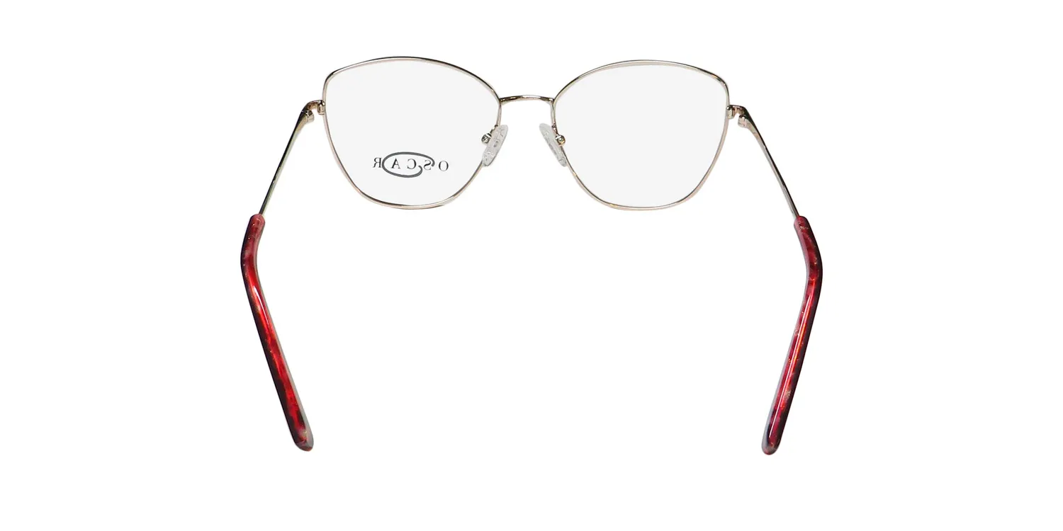 Oscar de la Renta Osl 739 615 Eyeglasses Semi Matte Red 54mm 5