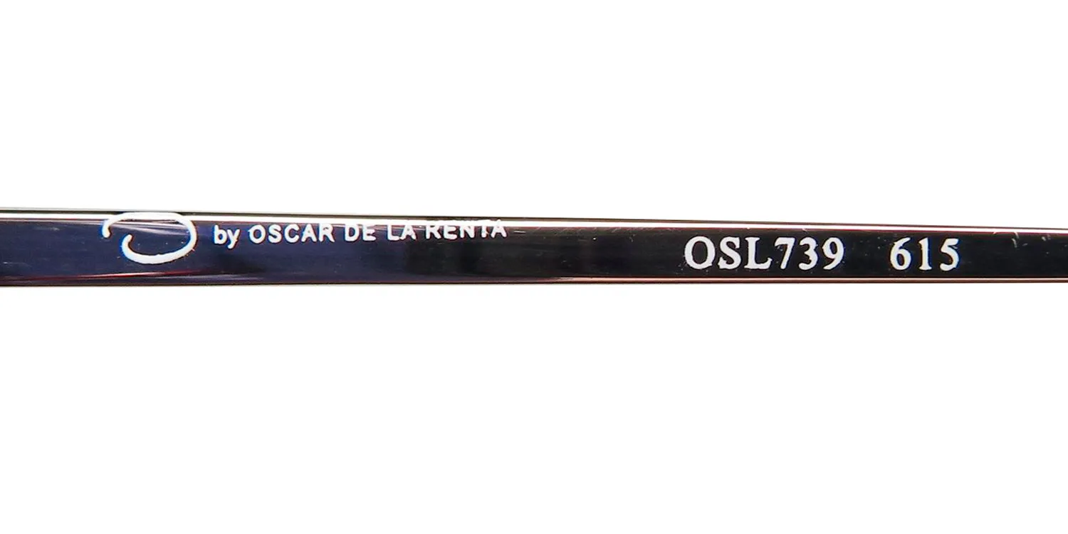 Oscar de la Renta Osl 739 615 Eyeglasses Semi Matte Red 54mm 7