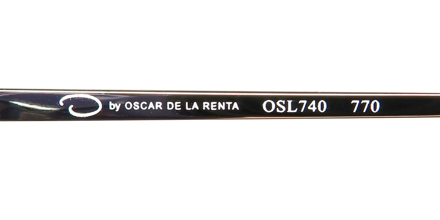 Oscar de la Renta Osl 740 770 Eyeglasses Shiny Gold 52mm 7