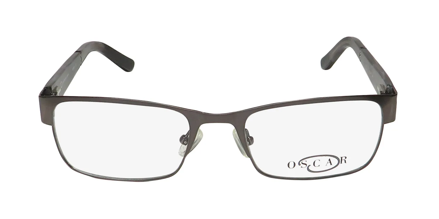 Oscar de la Renta Osm 823 015 Eyeglasses Matte Gunmetal 52mm 3