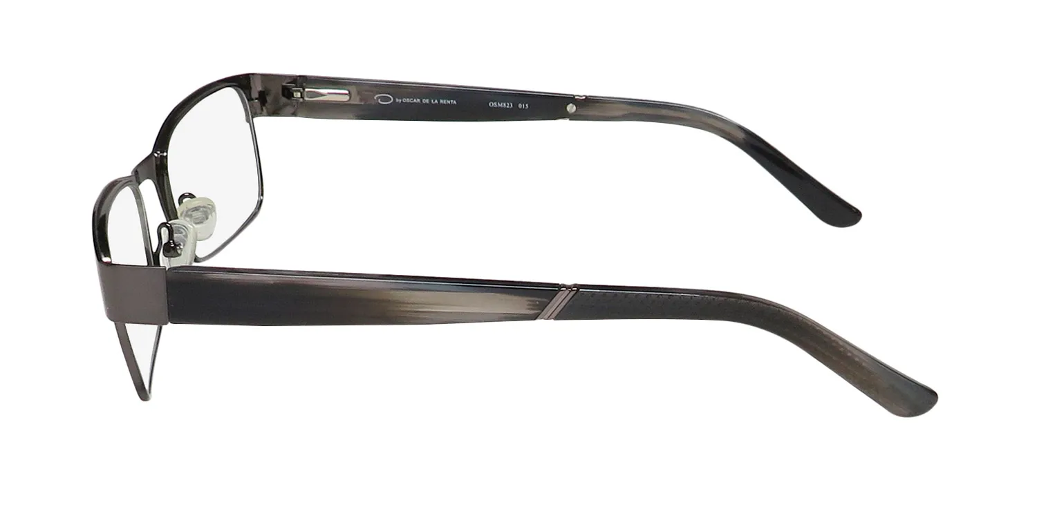Oscar de la Renta Osm 823 015 Eyeglasses Matte Gunmetal 52mm 4