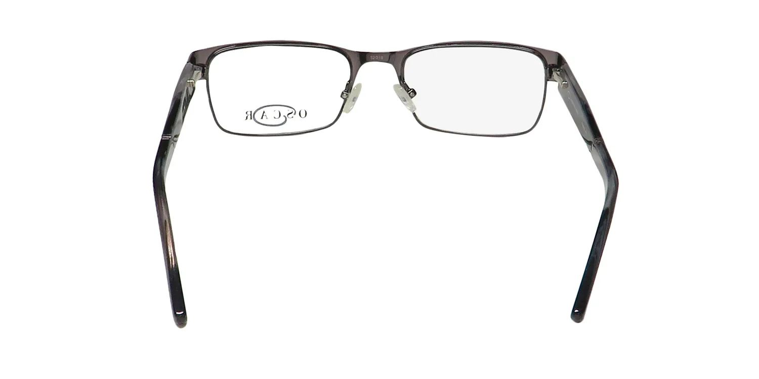 Oscar de la Renta Osm 823 015 Eyeglasses Matte Gunmetal 52mm 5