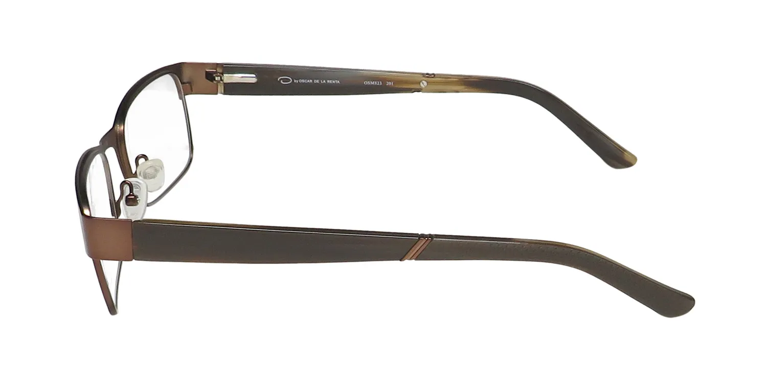 Oscar de la Renta Osm 823 201 Eyeglasses Matte Brown 52mm 4