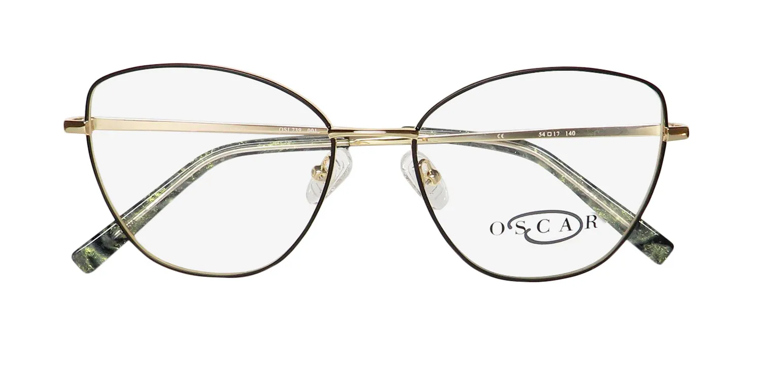 Oscar de la Renta Osl 739 001 Eyeglasses Semi Matte Black 54mm 2