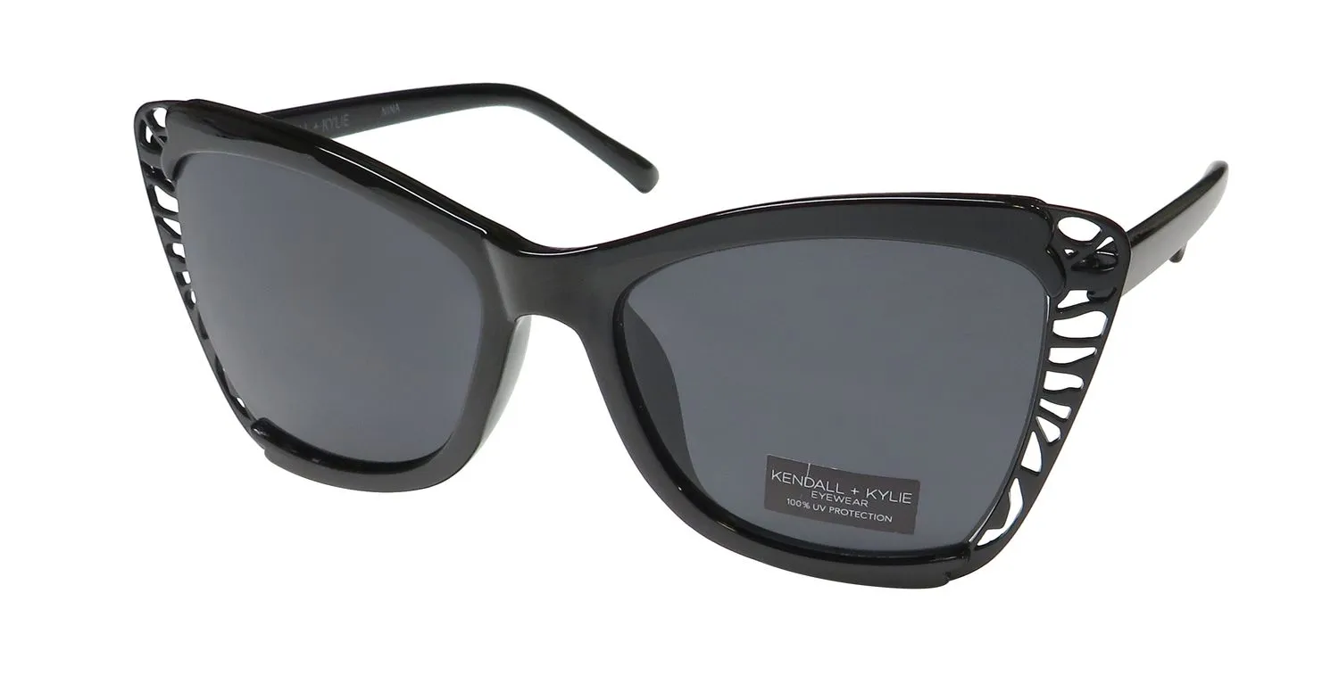 Kendall + Kylie Kk5124 Nina 001 Sunglasses Black 0mm