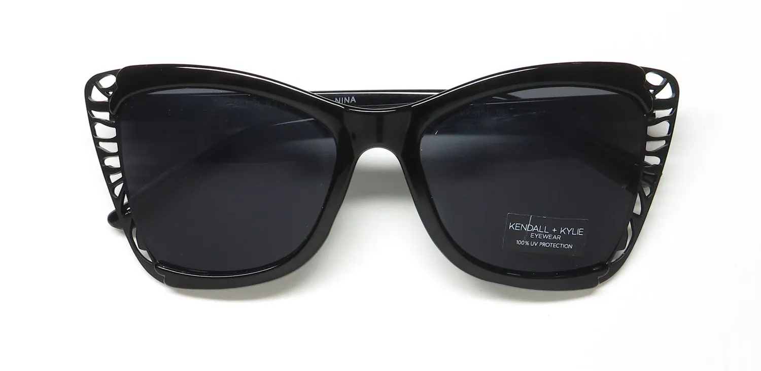 Kendall + Kylie Kk5124 Nina 001 Sunglasses Black 0mm 2
