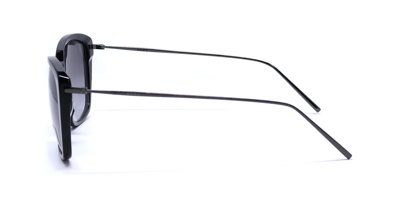 DKNY DK702S 001 Sunglasses Black 57mm 4