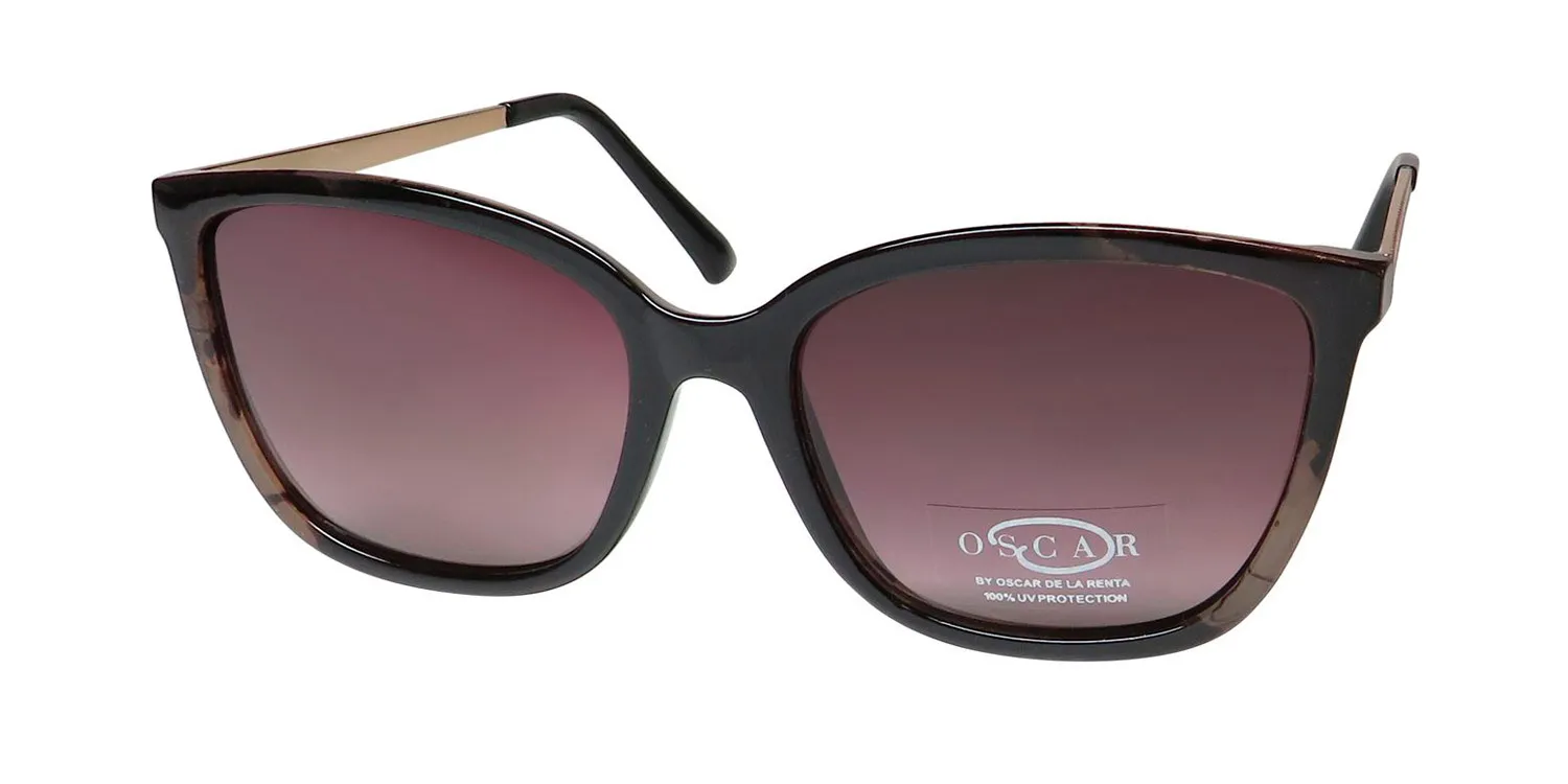 Oscar de la Renta Oscar 1323 918 Sunglasses Milky Cream And Black 57mm