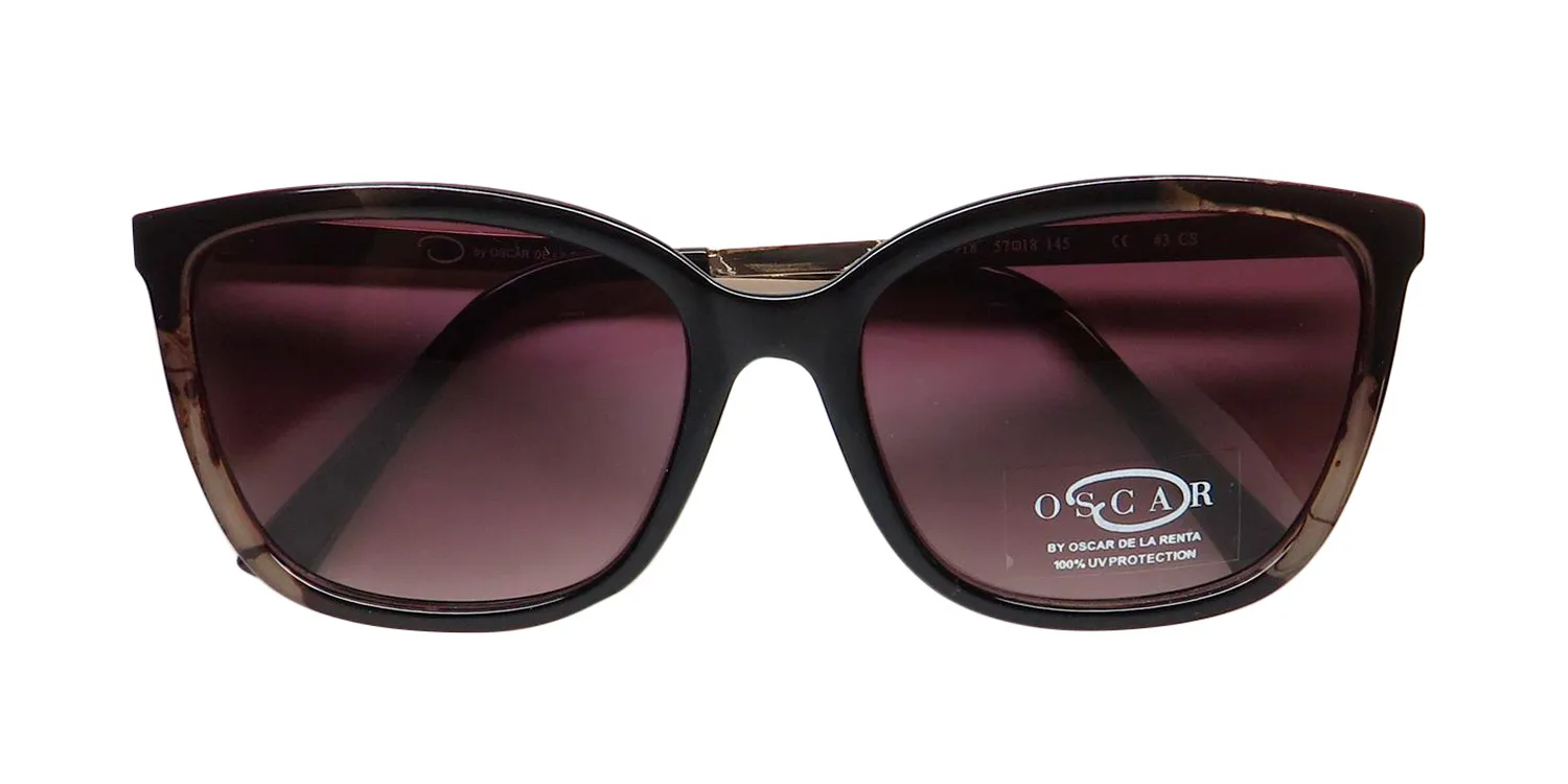 Oscar de la Renta Oscar 1323 918 Sunglasses Milky Cream And Black 57mm 2