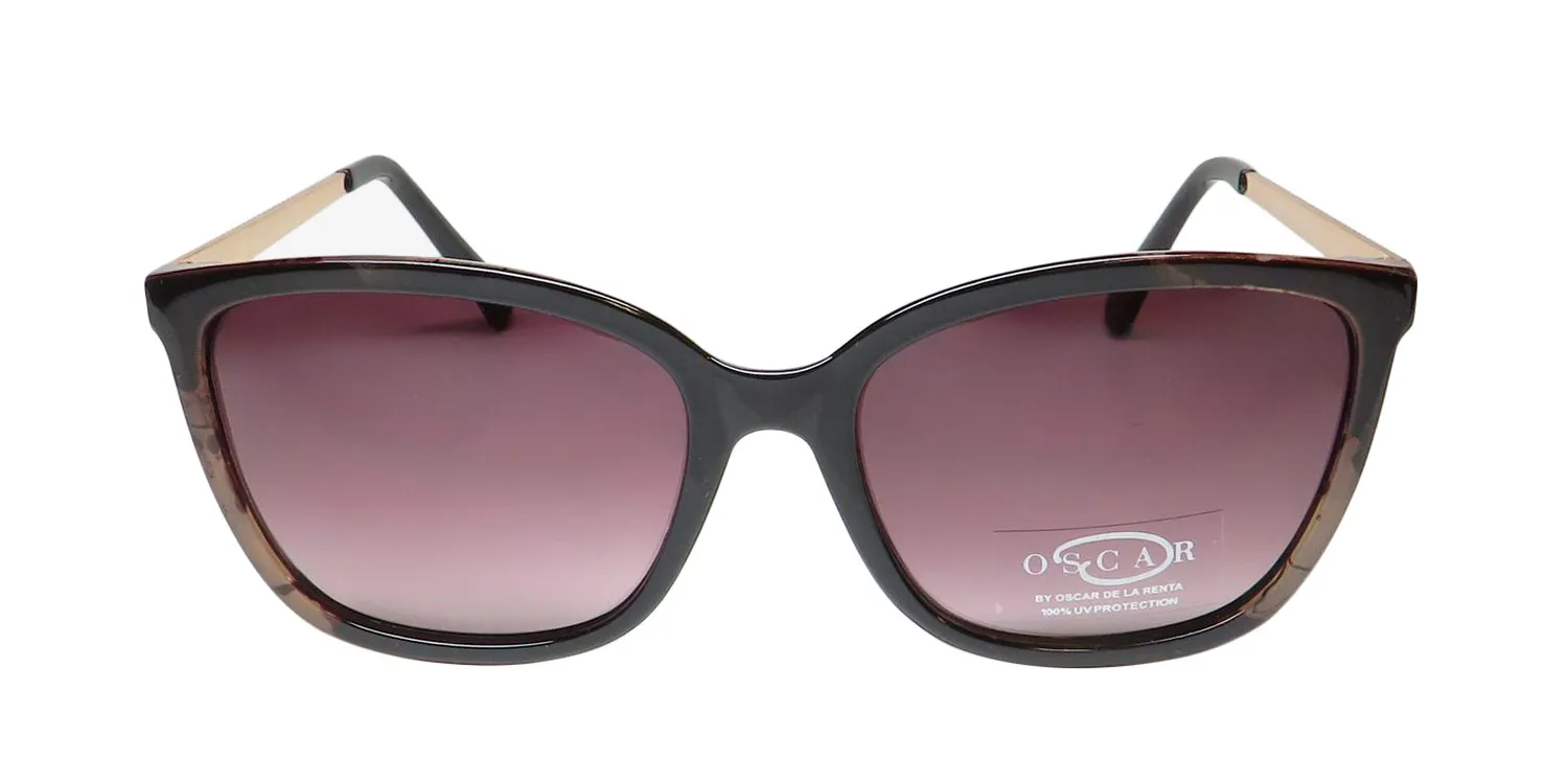 Oscar de la Renta Oscar 1323 918 Sunglasses Milky Cream And Black 57mm 3