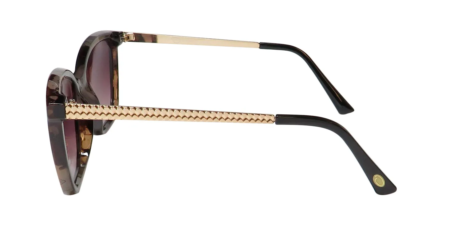 Oscar de la Renta Oscar 1323 918 Sunglasses Milky Cream And Black 57mm 4