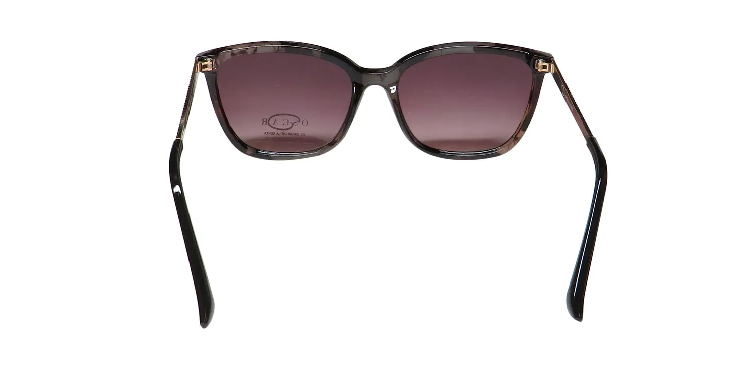 Oscar de la Renta Oscar 1323 918 Sunglasses Milky Cream And Black 57mm 5