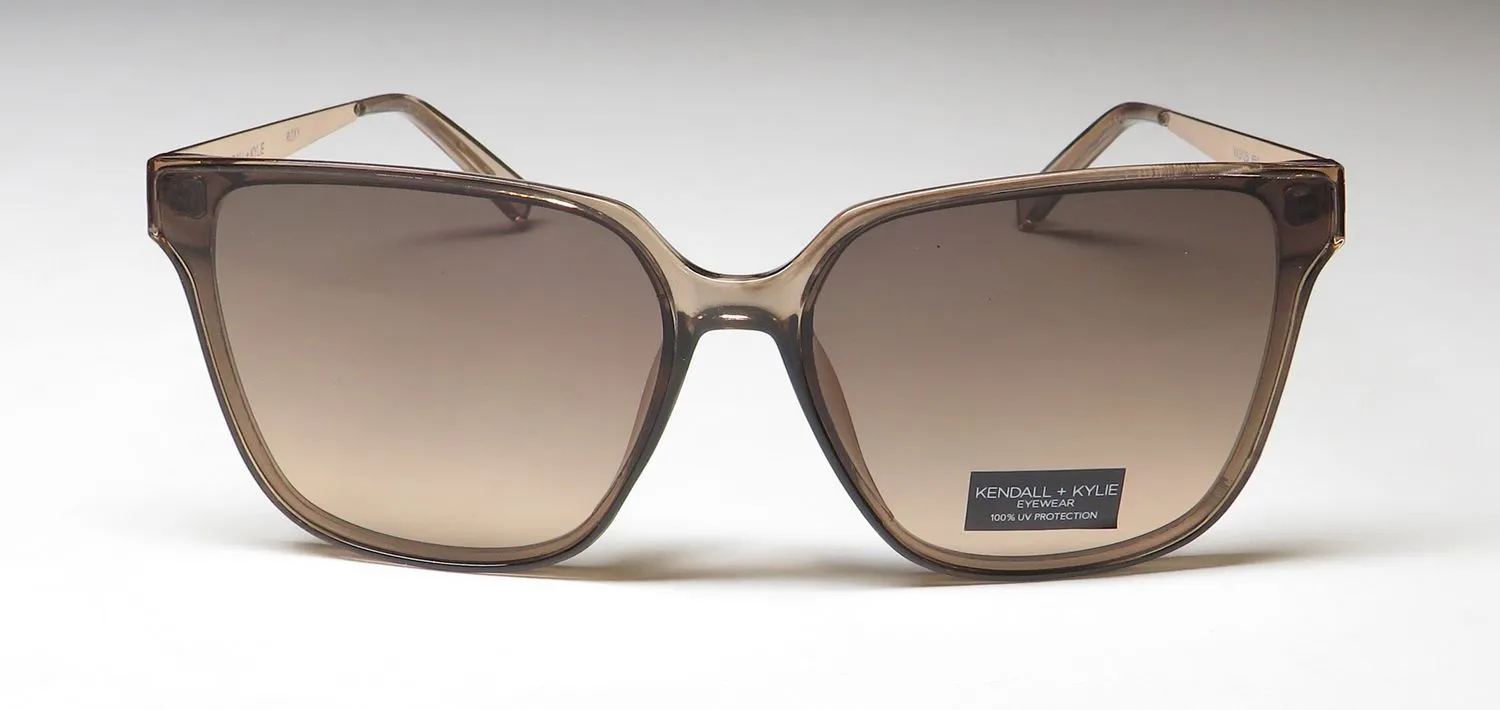 Kendall + Kylie Kk5125 Roxy 651 Sunglasses Brown Crystal 66mm 3