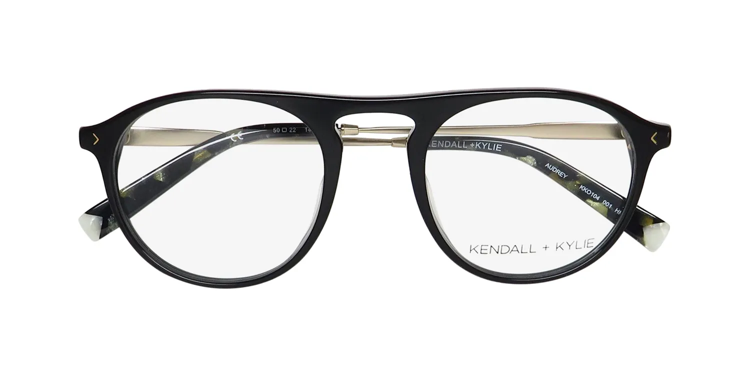 Kendall + Kylie Kko104 Audrey 001 Eyeglasses Black 50mm Unisex 2