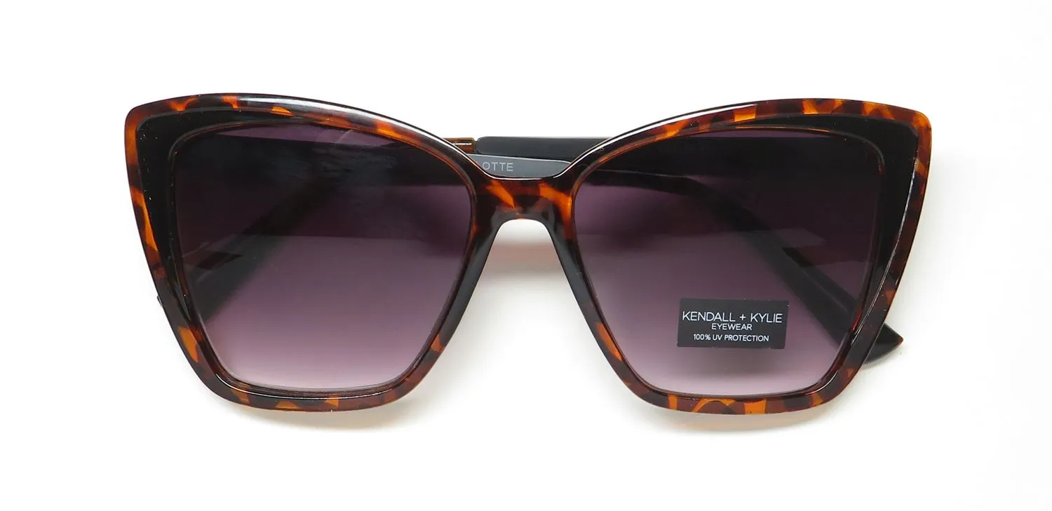 Kendall + Kylie Kk5126 Charlotte 215 Sunglasses Dark Demi 0mm 2