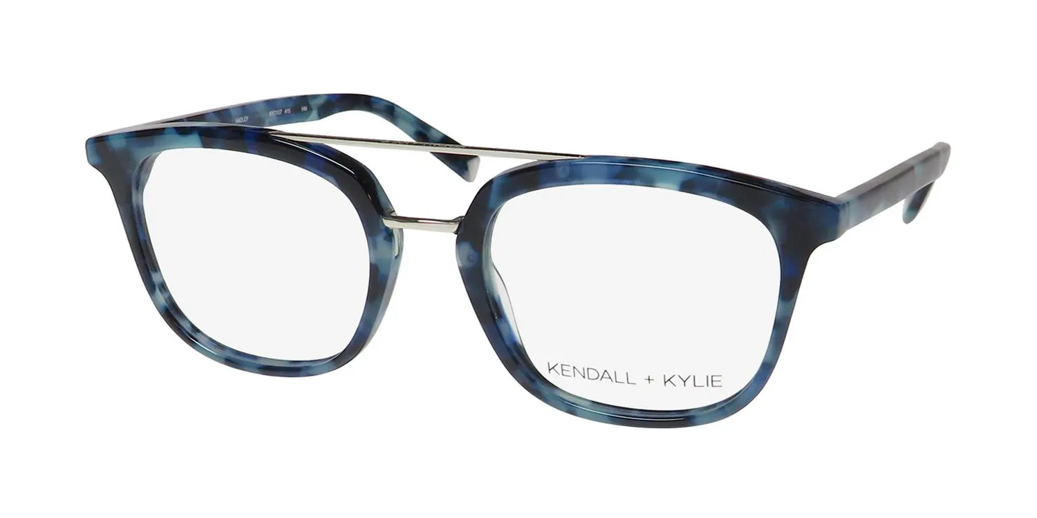 Kendall + Kylie Kko107 Hadley 415 Eyeglasses Blue Tortoise 51mm