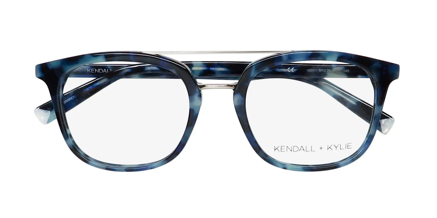 Kendall + Kylie Kko107 Hadley 415 Eyeglasses Blue Tortoise 51mm 2