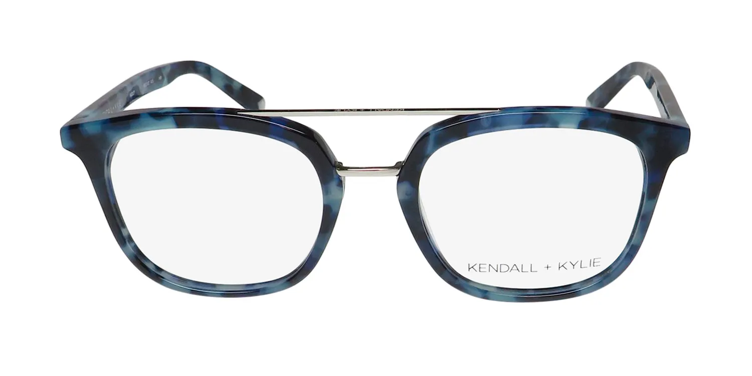 Kendall + Kylie Kko107 Hadley 415 Eyeglasses Blue Tortoise 51mm 3