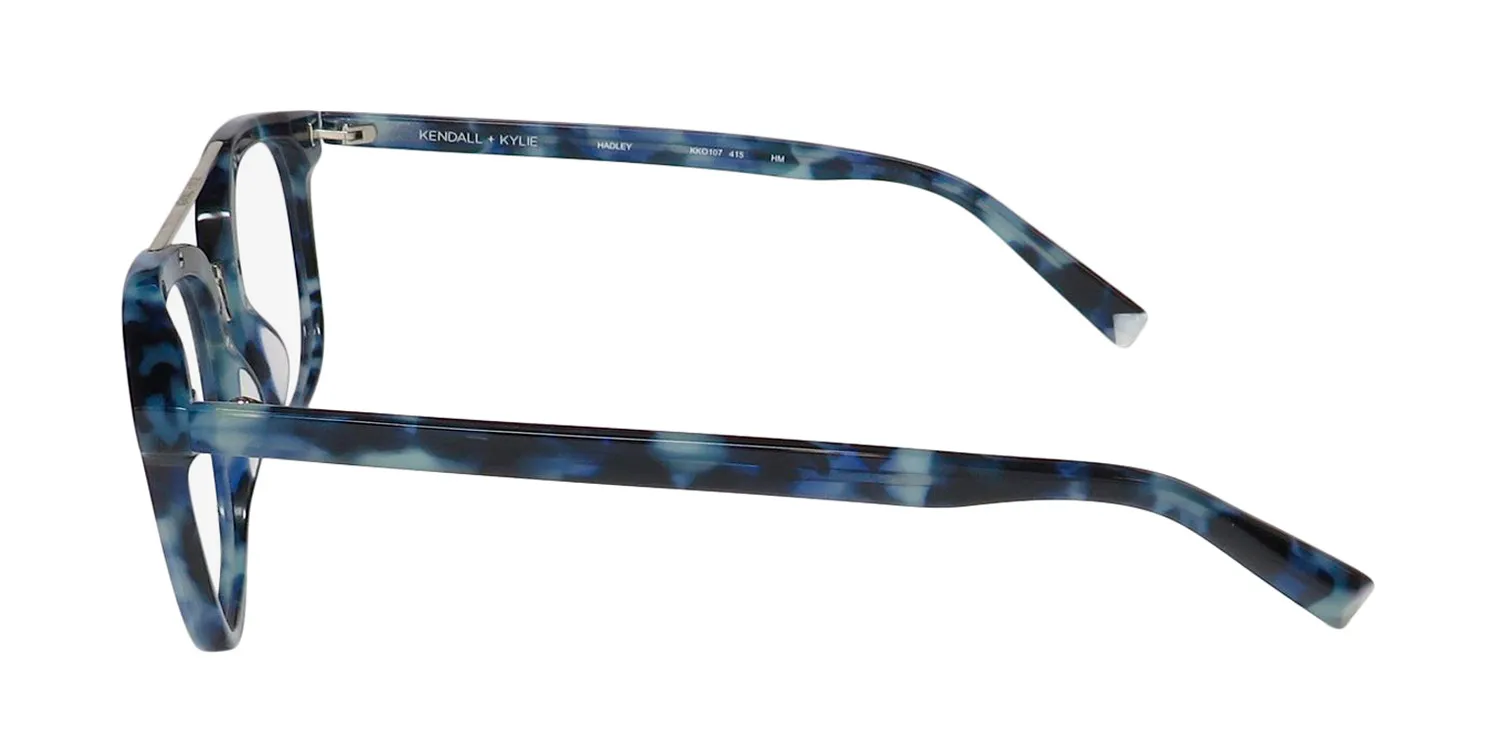 Kendall + Kylie Kko107 Hadley 415 Eyeglasses Blue Tortoise 51mm 4