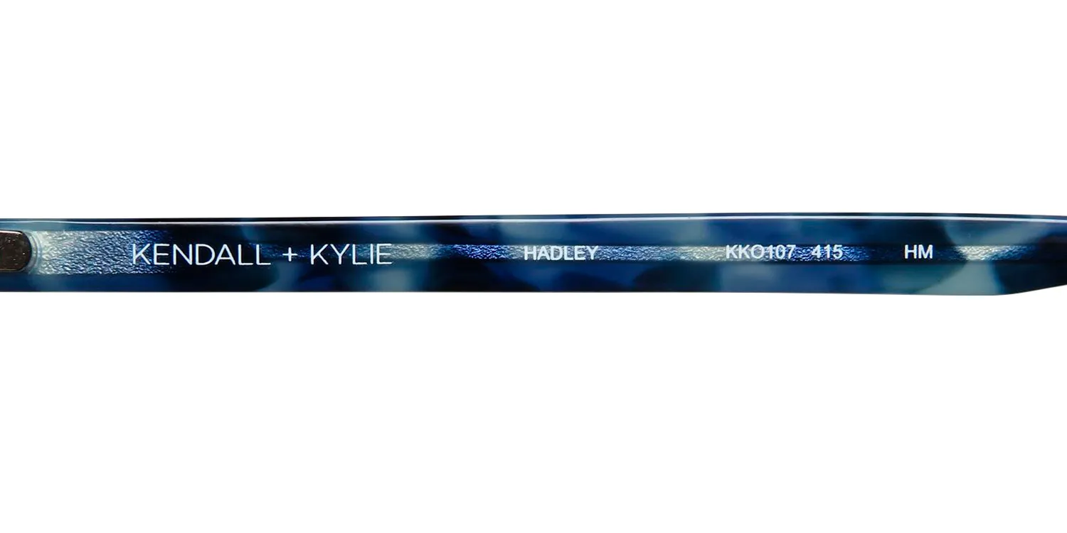 Kendall + Kylie Kko107 Hadley 415 Eyeglasses Blue Tortoise 51mm 7