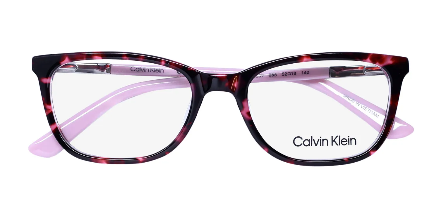 Calvin Klein CK20507 685 Eyeglasses Pink Tortoise 52mm 2