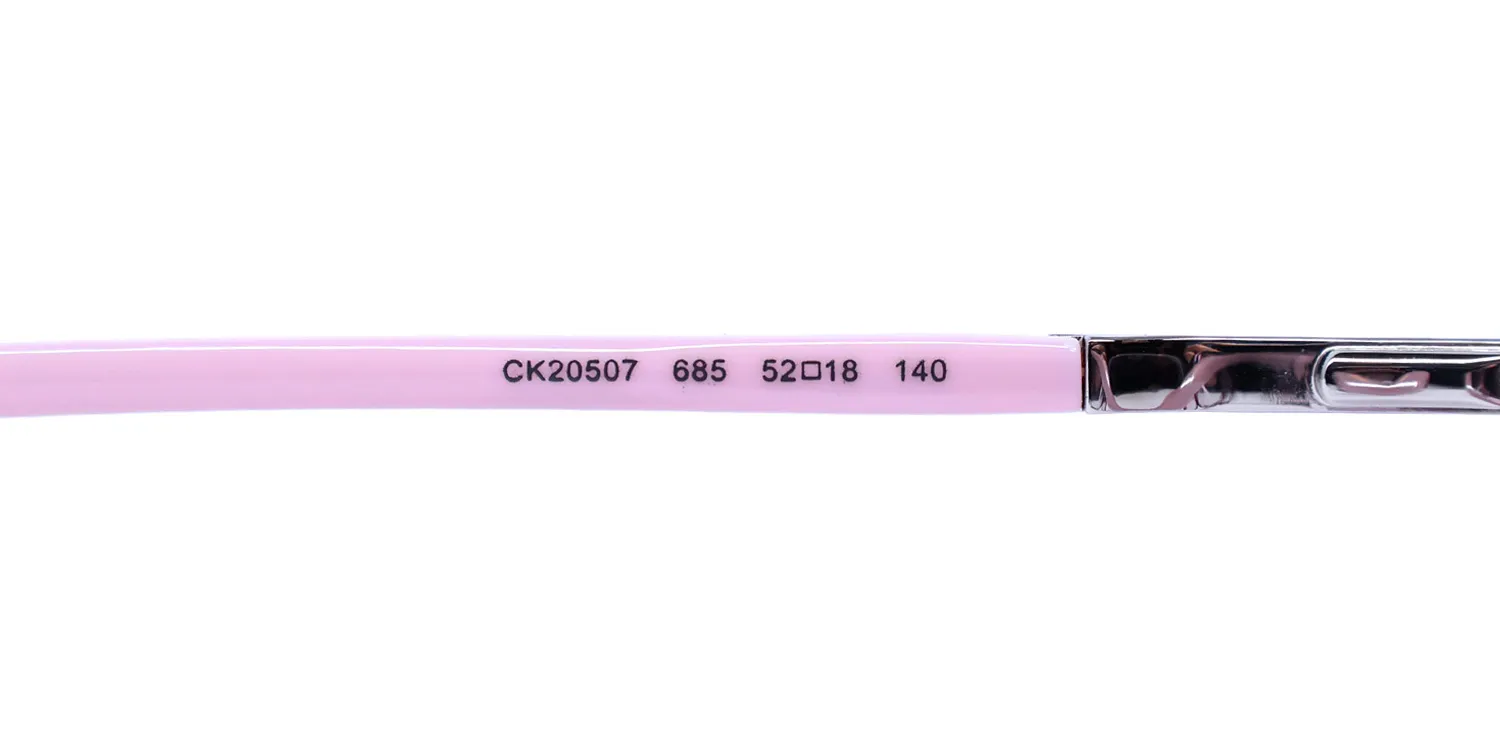 Calvin Klein CK20507 685 Eyeglasses Pink Tortoise 52mm 8