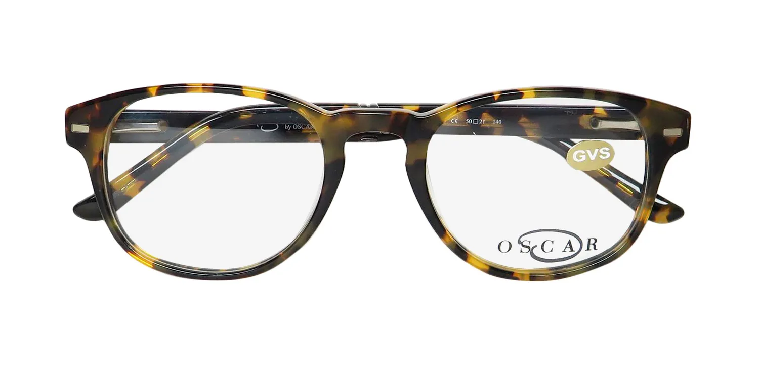 Oscar de la Renta Osm 833 281 Eyeglasses Yellow Tortoise 50mm 2