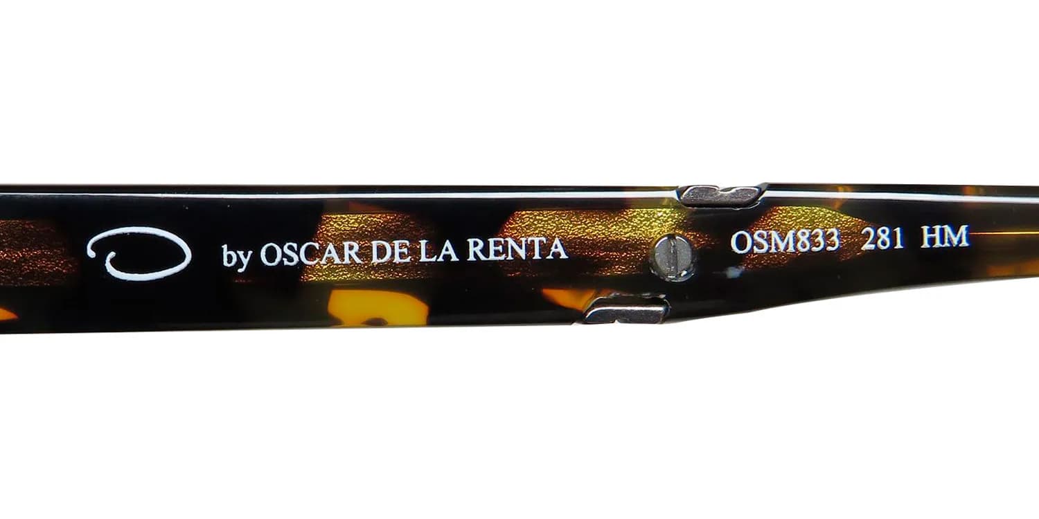 Oscar de la Renta Osm 833 281 Eyeglasses Yellow Tortoise 50mm 7