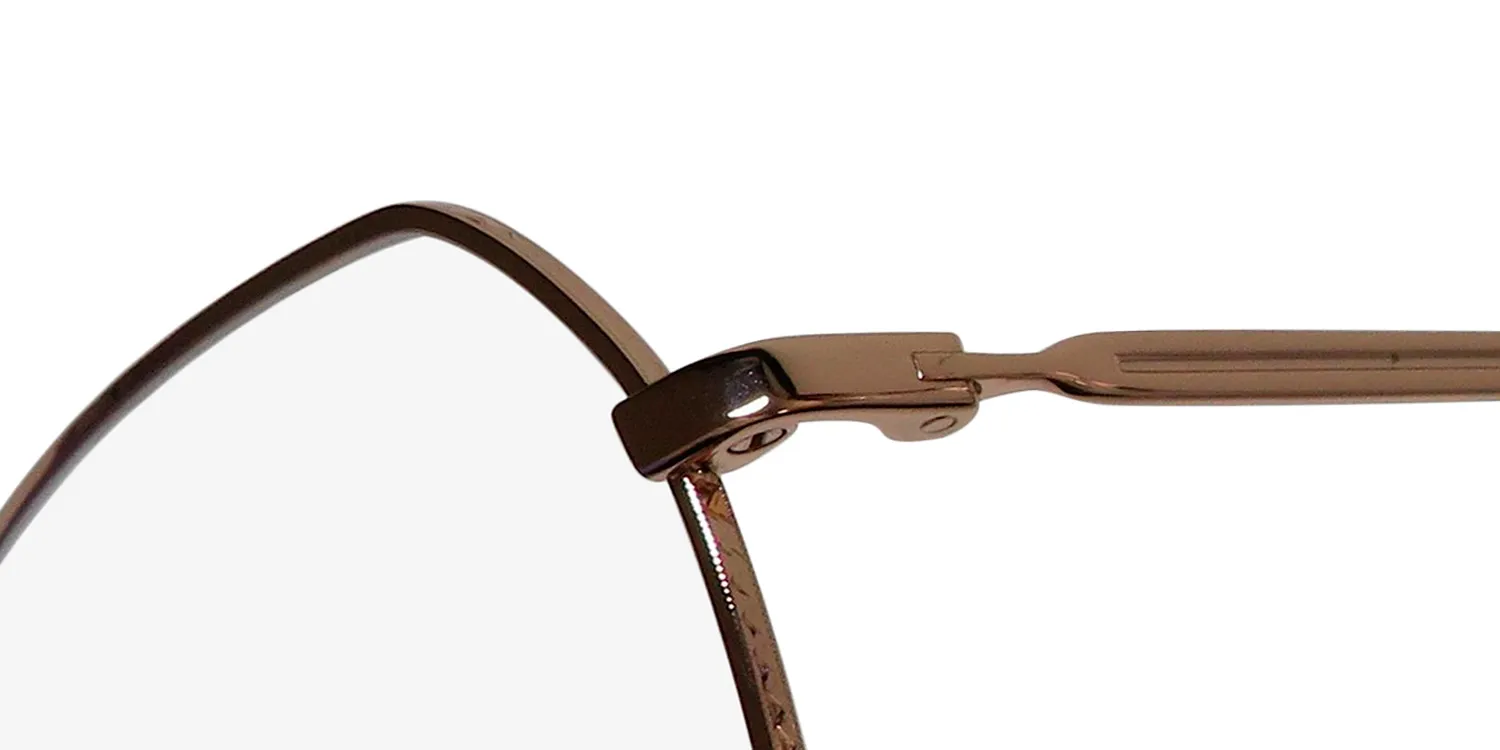 Oscar de la Renta Osl 741 780 Eyeglasses Shiny Rose Gold 52mm 6