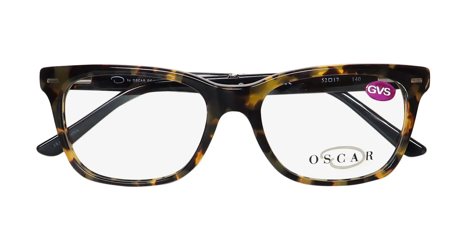 Oscar de la Renta Osm 831 281 Eyeglasses Yellow Tortoise 52mm Unisex 2