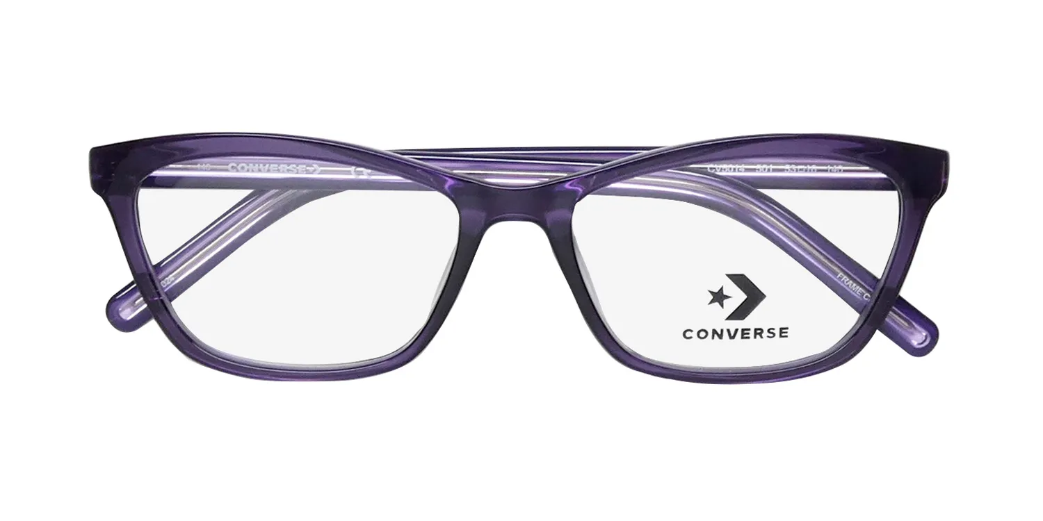 Converse CV5014 501 Eyeglasses Crystal Court Purple Black 53mm 2