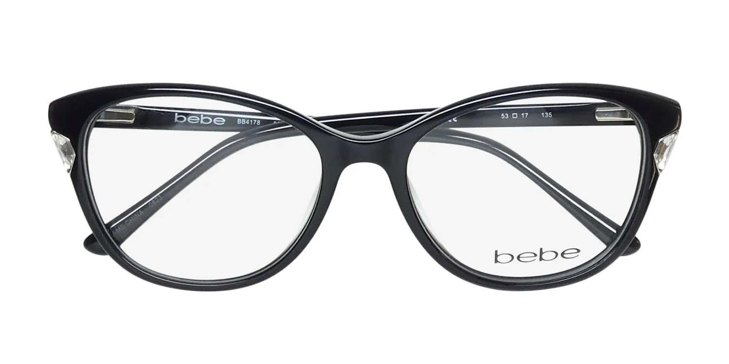 Bebe Bb4178 001 Eyeglasses Jet 53mm 2