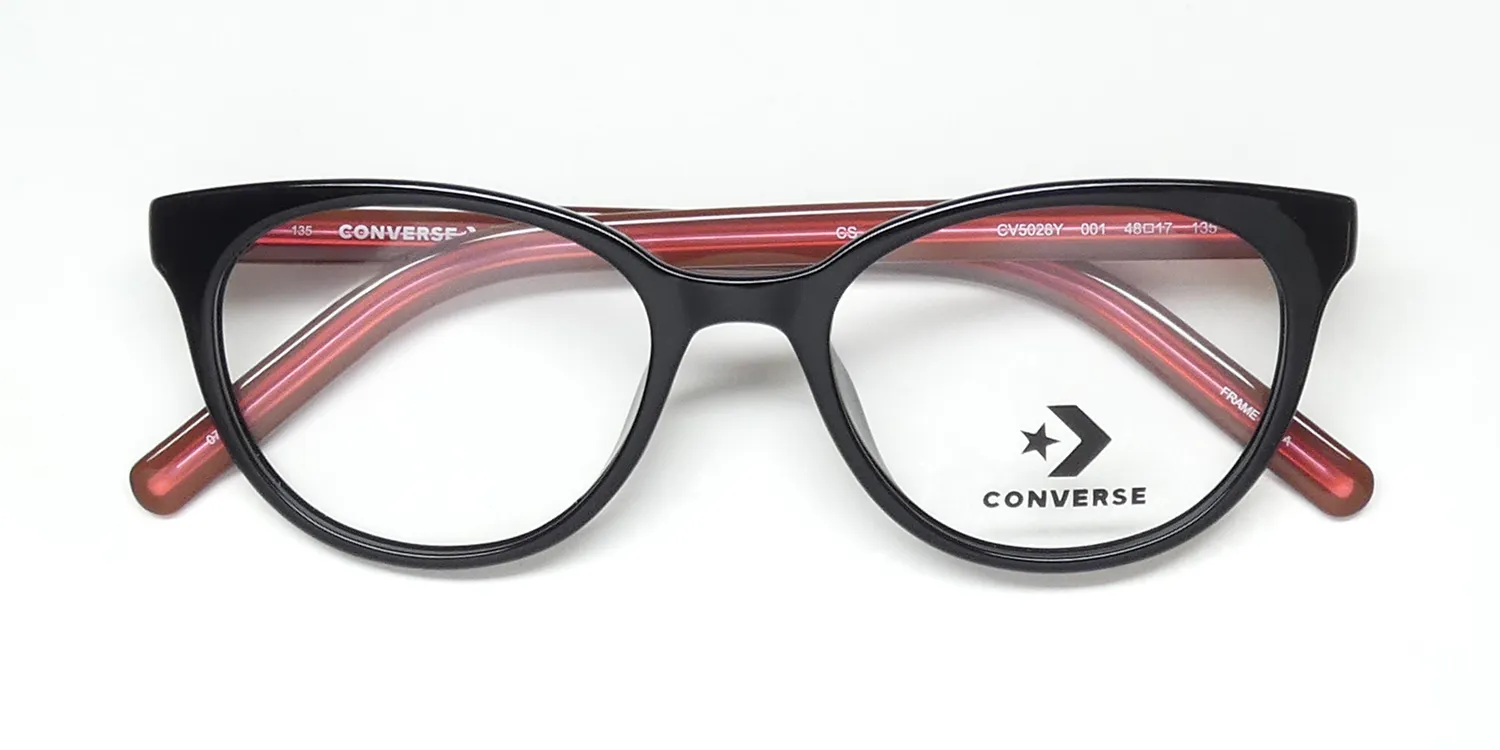 Converse Cv5028y 001 Eyeglasses Black 48mm 2