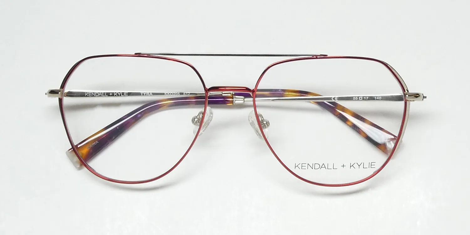 Kendall + Kylie Kko205 Tyra 612 Eyeglasses Red 55mm 2