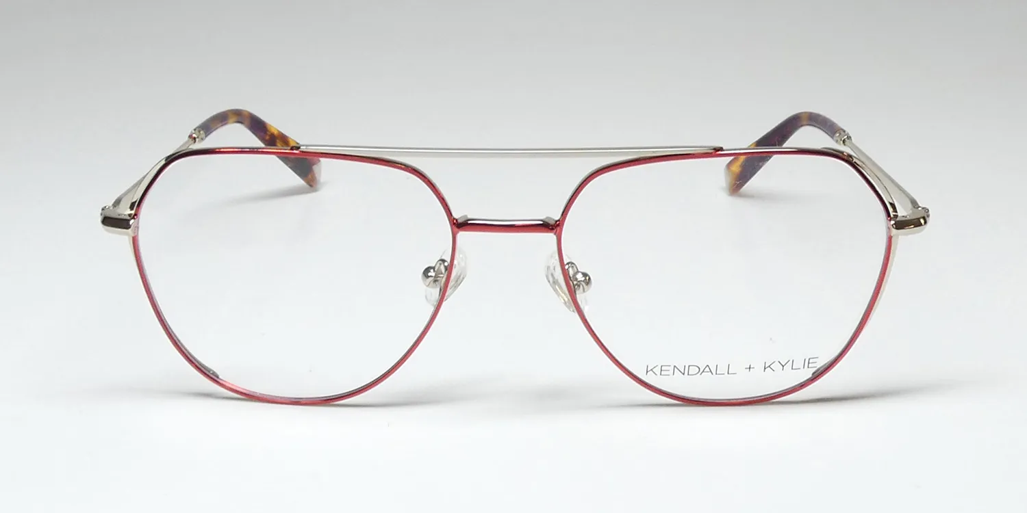 Kendall + Kylie Kko205 Tyra 612 Eyeglasses Red 55mm 3