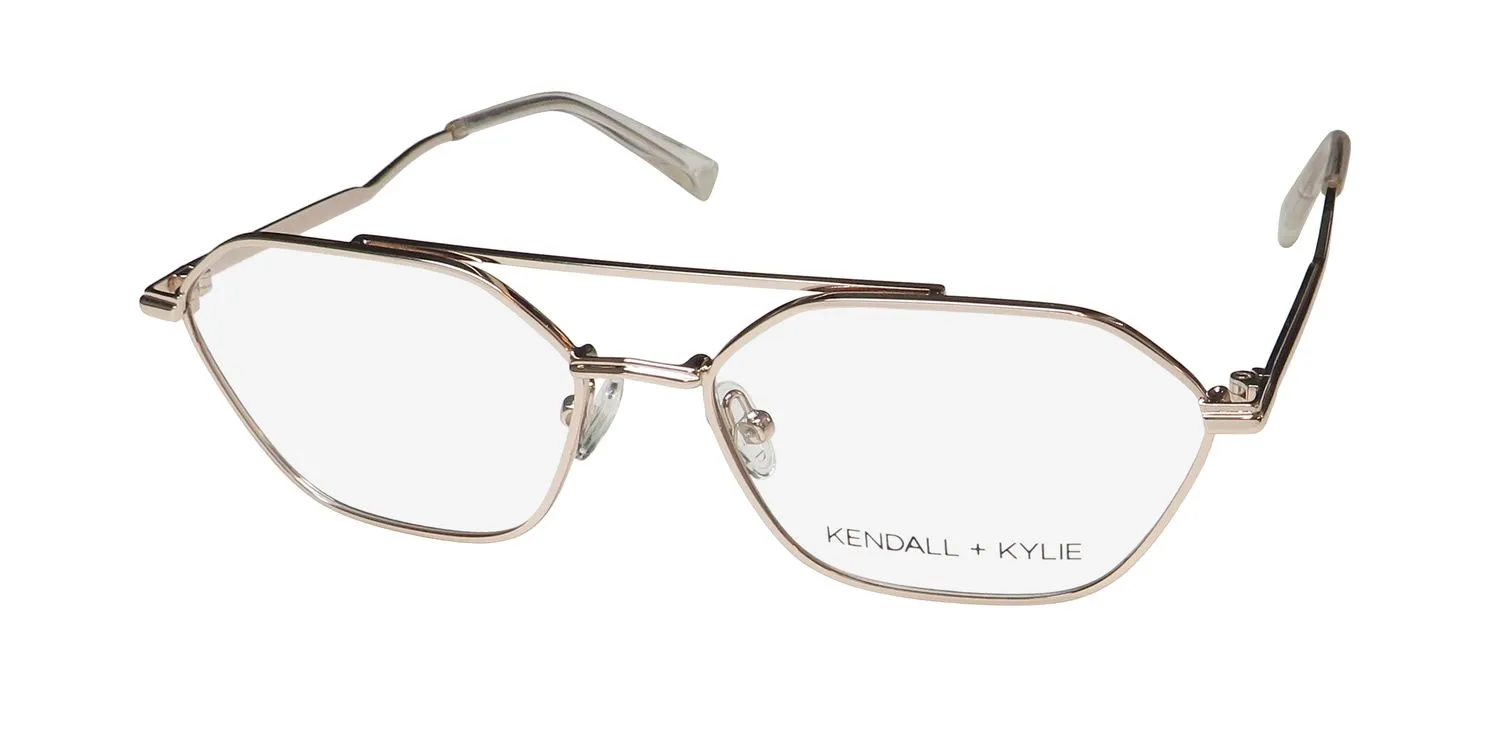 Kendall + Kylie Kko213 Becca 780 Eyeglasses Rose Gold 56mm