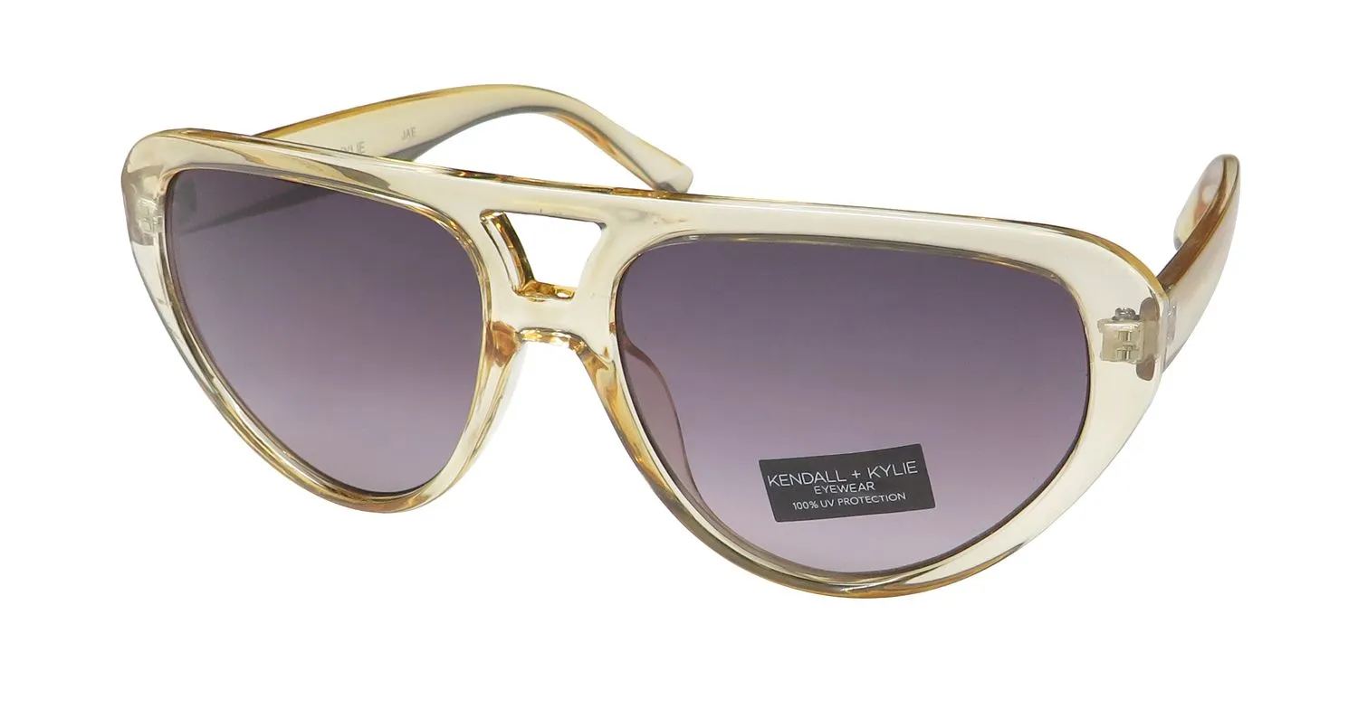 Kendall + Kylie Kk5135 Jae 734 Sunglasses Golden Wheat Crystal 0mm Unisex