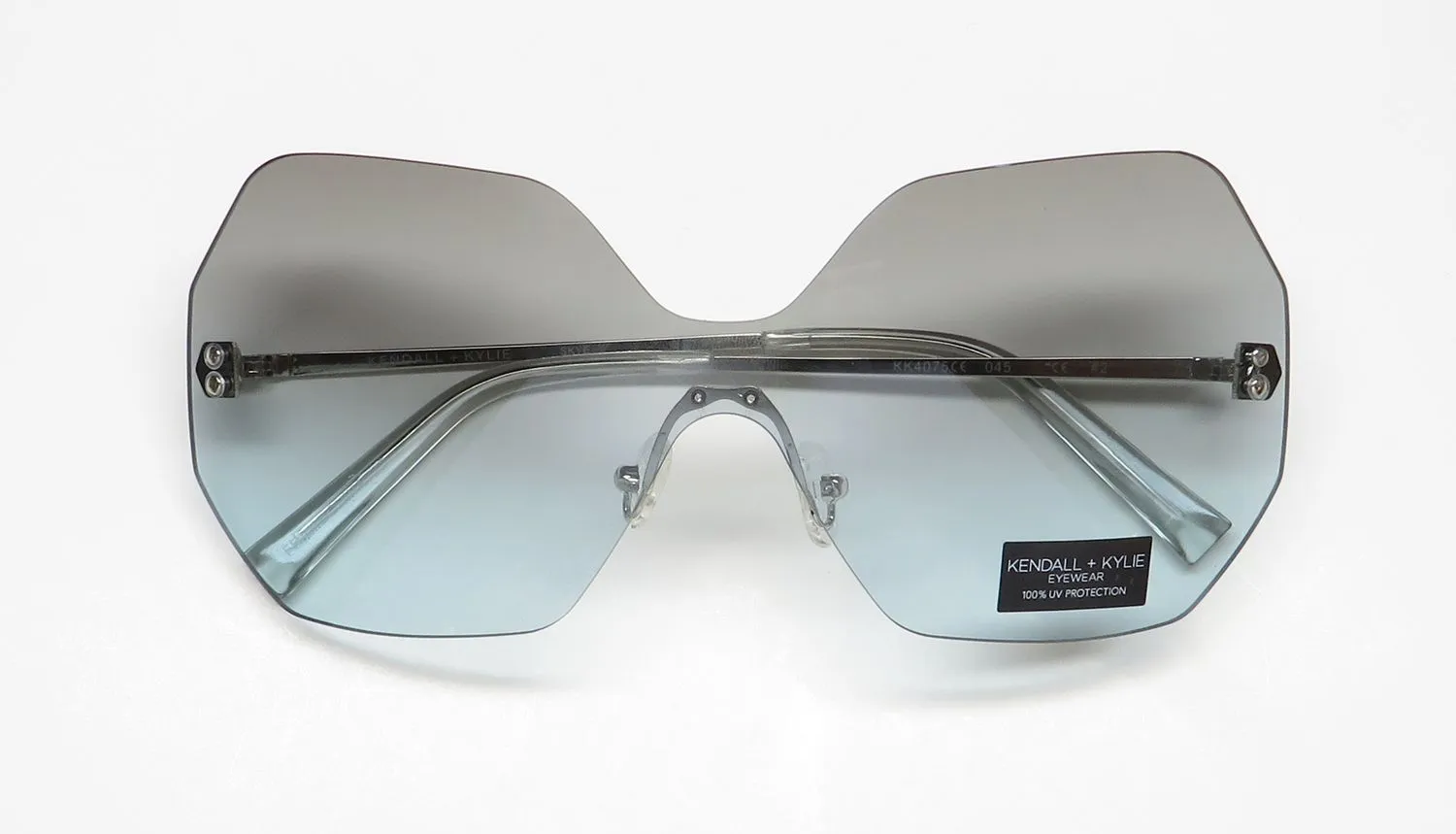 Kendall + Kylie Kk4075 Skye 045 Sunglasses Shiny Silver 0mm 2