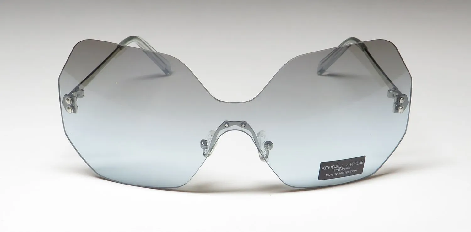 Kendall + Kylie Kk4075 Skye 045 Sunglasses Shiny Silver 0mm 3