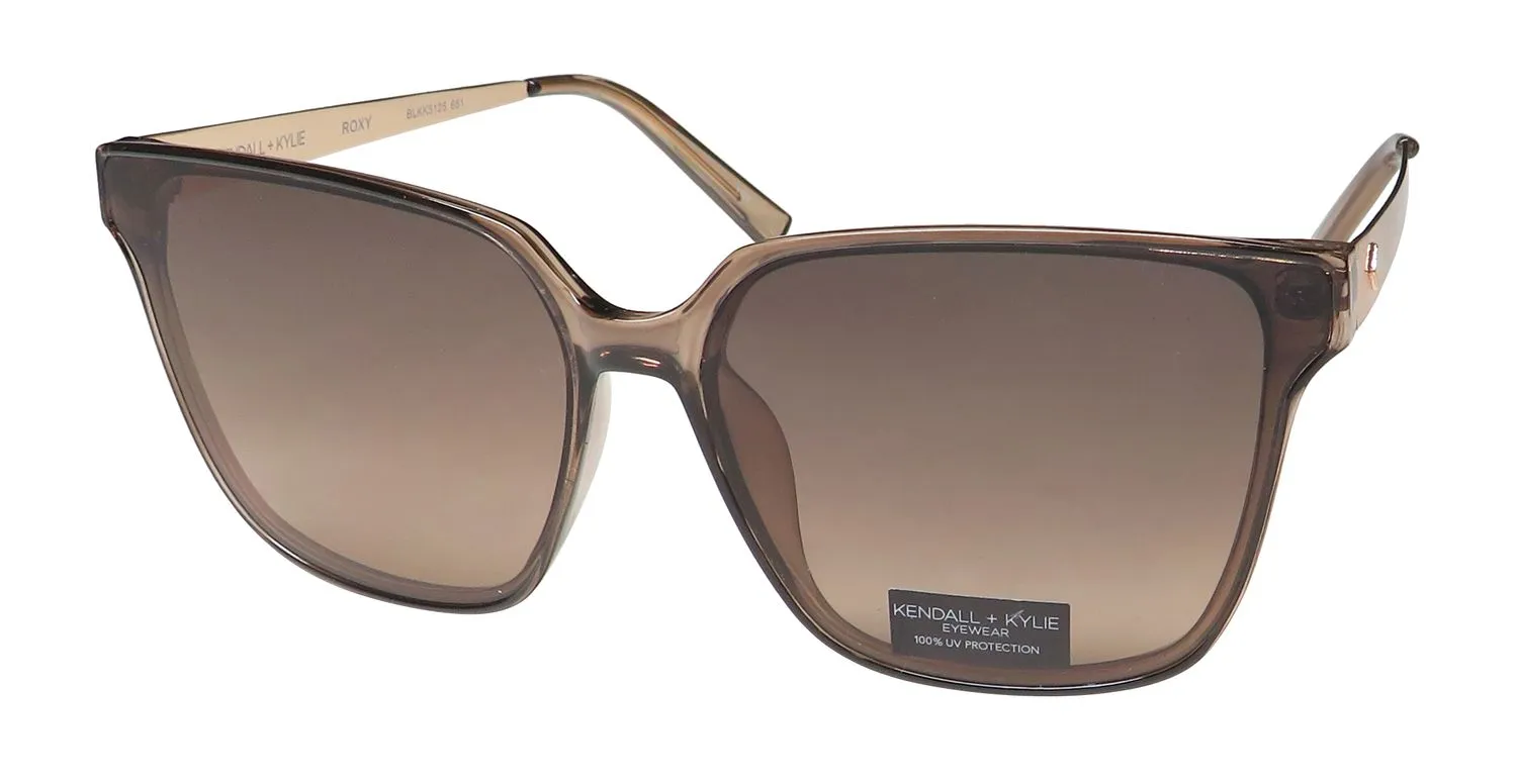 Kendall + Kylie Blkk5125 Roxy 651 Sunglasses Brown Crystal 66mm