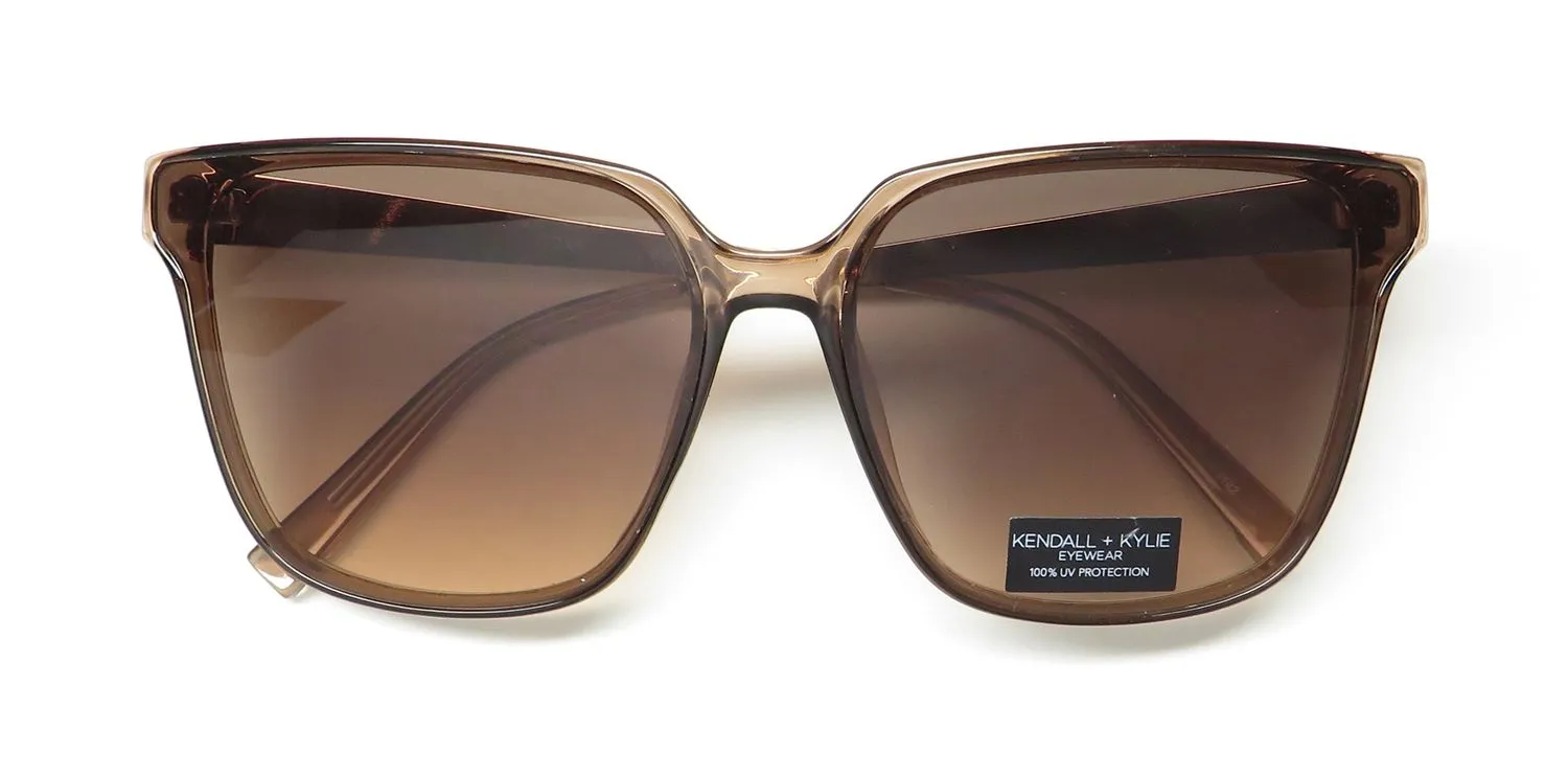 Kendall + Kylie Blkk5125 Roxy 651 Sunglasses Brown Crystal 66mm 2